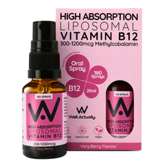 Well.Actually. Liposomal Vitamin B12 - 200 Sprays - Very Berry