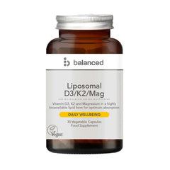 Balanced Liposomal D3/K2/Mag 30 Veggie Caps - Reusable Bottle