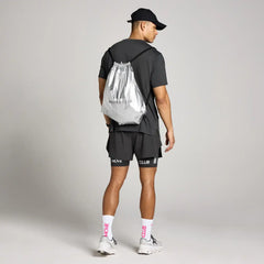 MP Metallic Drawstring Bag - Black