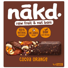 Nakd Fruit & Nut Bars Cocoa Orange 4 x 35g