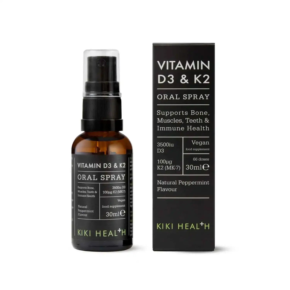 KIKI Health Vitamin D3 & K2 Oral Spray (Peppermint) - 30ml 
