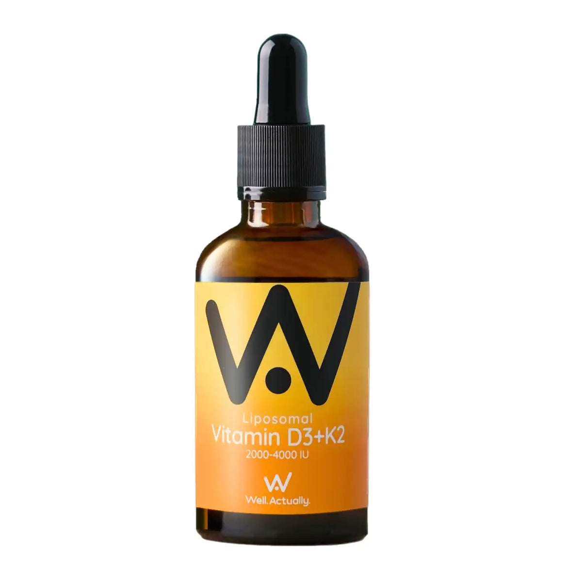 Well.Actually. Liposomal Vitamin D3 + K2 Pipette - Orange & Mango