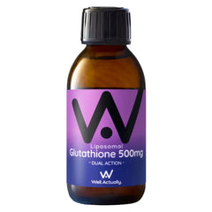 Well.Actually. Liposomal Glutathione Dual Action - 500mg - Blueberry (150ml)