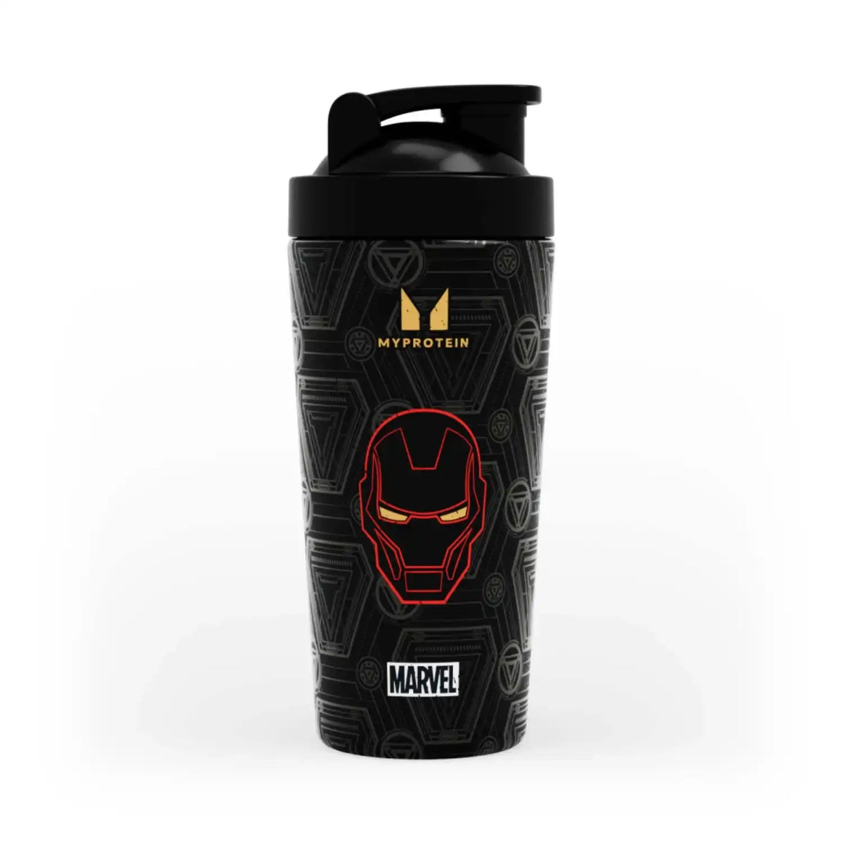 Myprotein Iron Man Recycled Metal shaker - Black