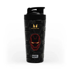Myprotein Iron Man Recycled Metal shaker - Black