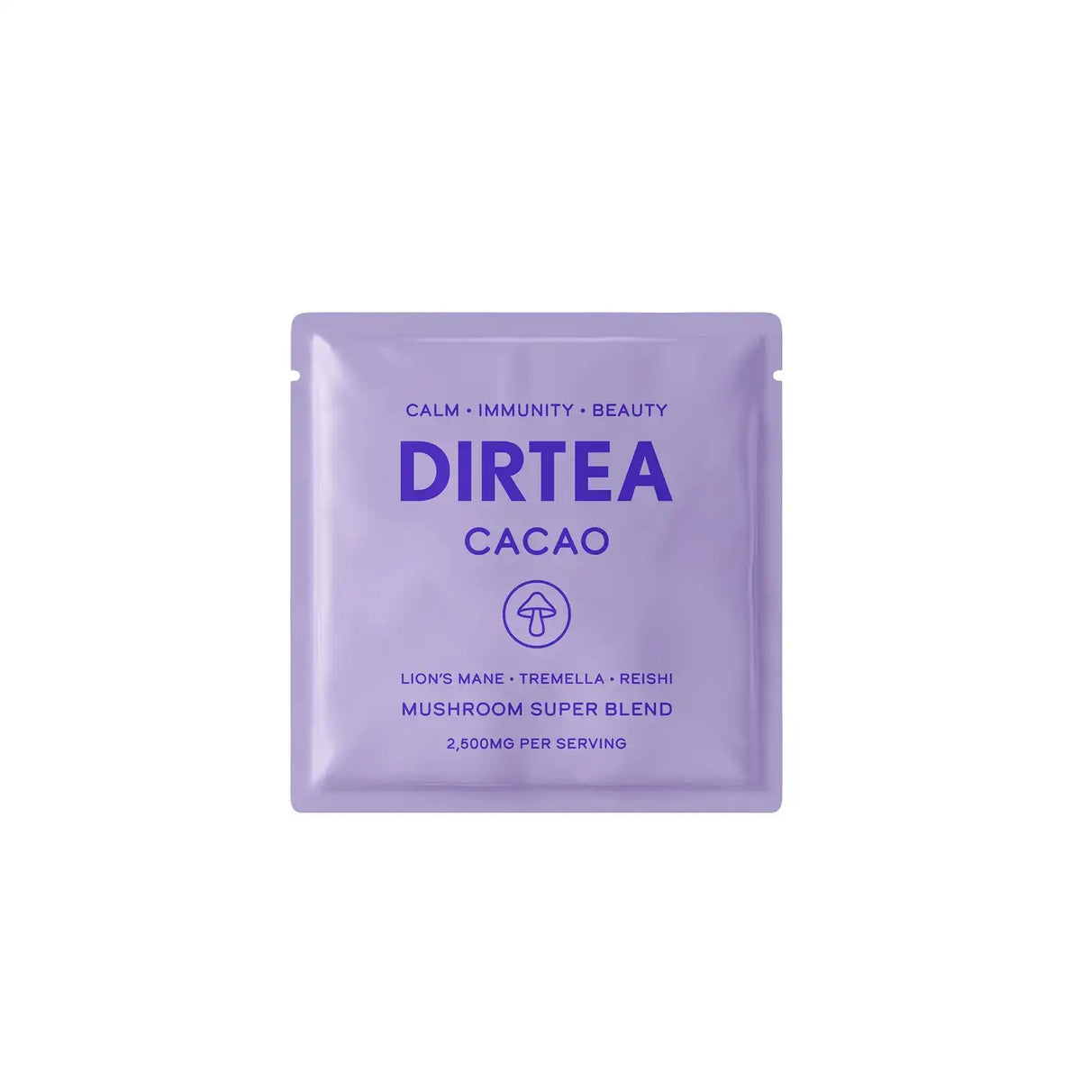 DIRTEA Mushroom Cacao. 1 single sachet serving.