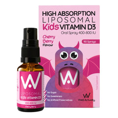 Well.Actually. Liposomal Kids Vitamin D Spray - Cherry Berry - upto 90 Sprays